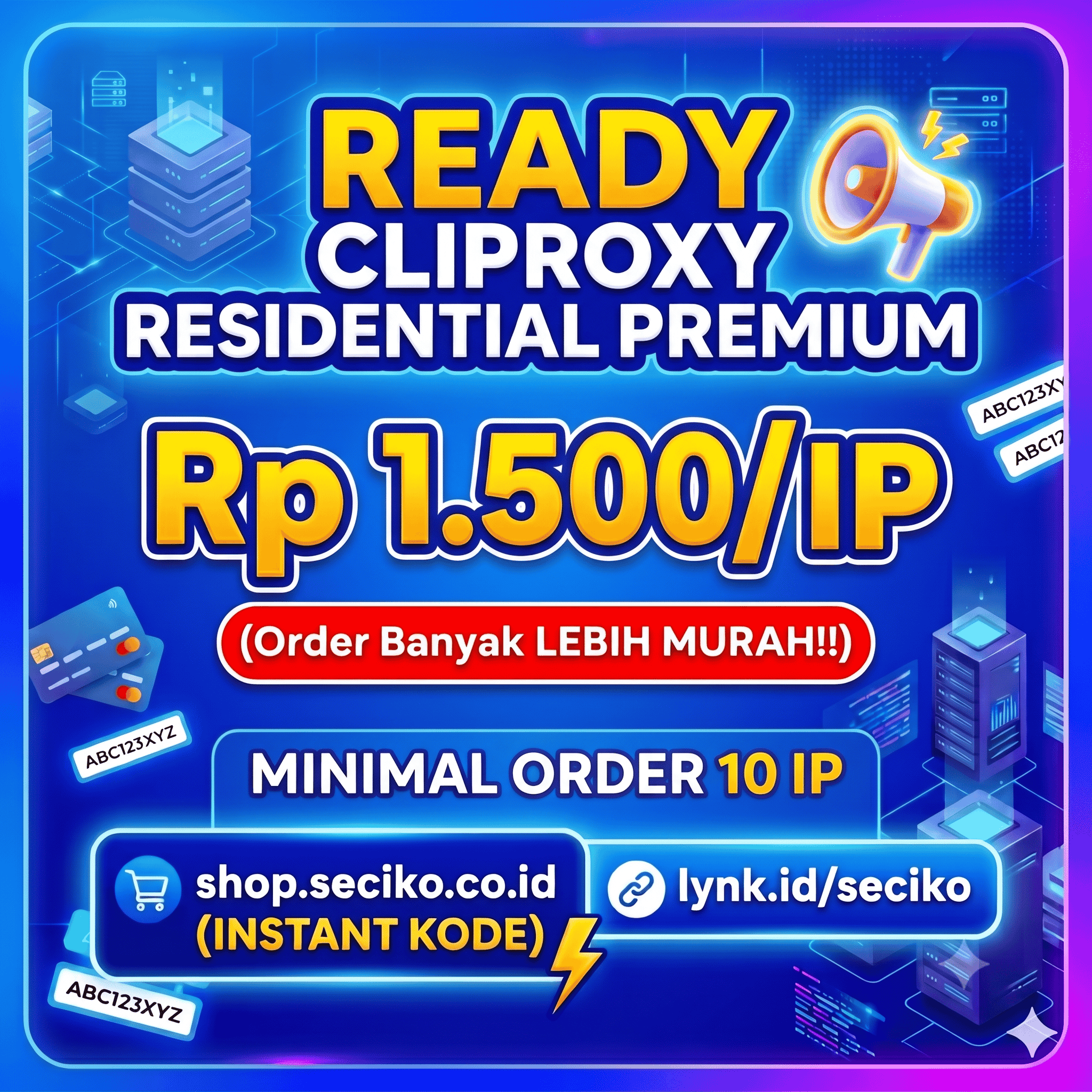 CLIProxy - Residential Proxy Premium per IPs
